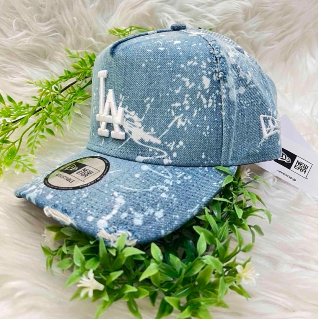 新品 NEWERA LA ニューエラ ダメージ デニム キャップ スナップバック
